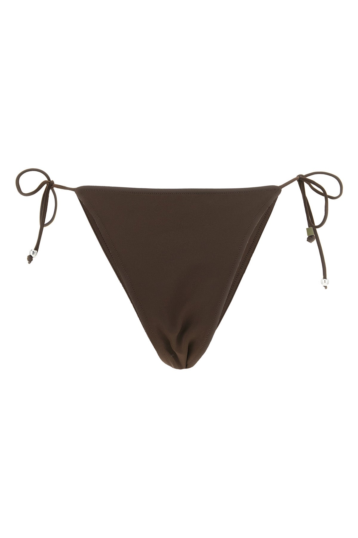 le bas de plage triangle stretch fabric bikini bottoms