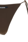 le bas de plage triangle stretch fabric bikini bottoms