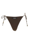 le bas de plage triangle stretch fabric bikini bottoms
