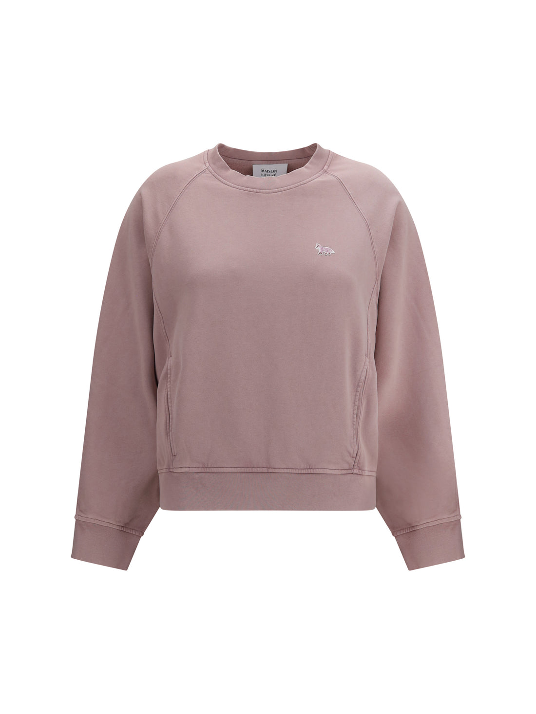 MAISON KITSUNÉ M baby fox faded crewneck sweatshirt