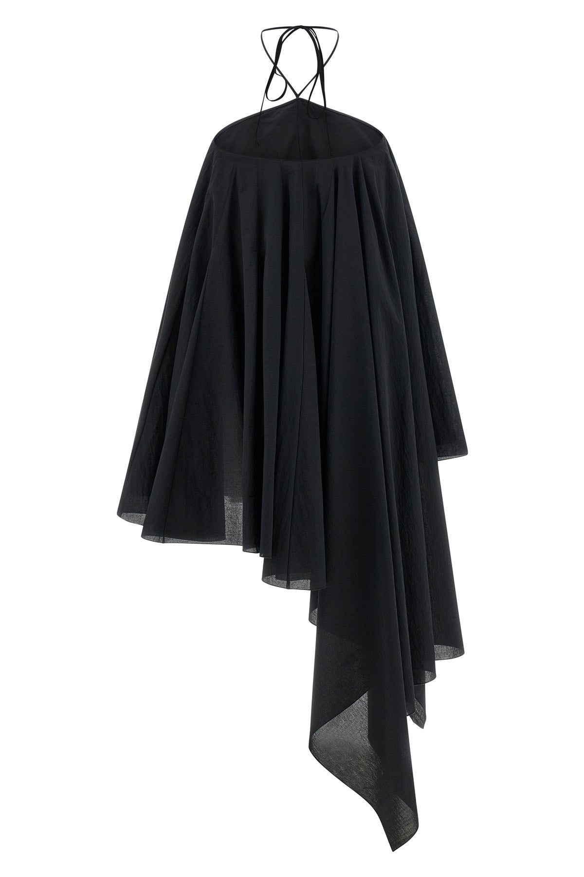 mini la robe triangle courte dress in cotton poplin