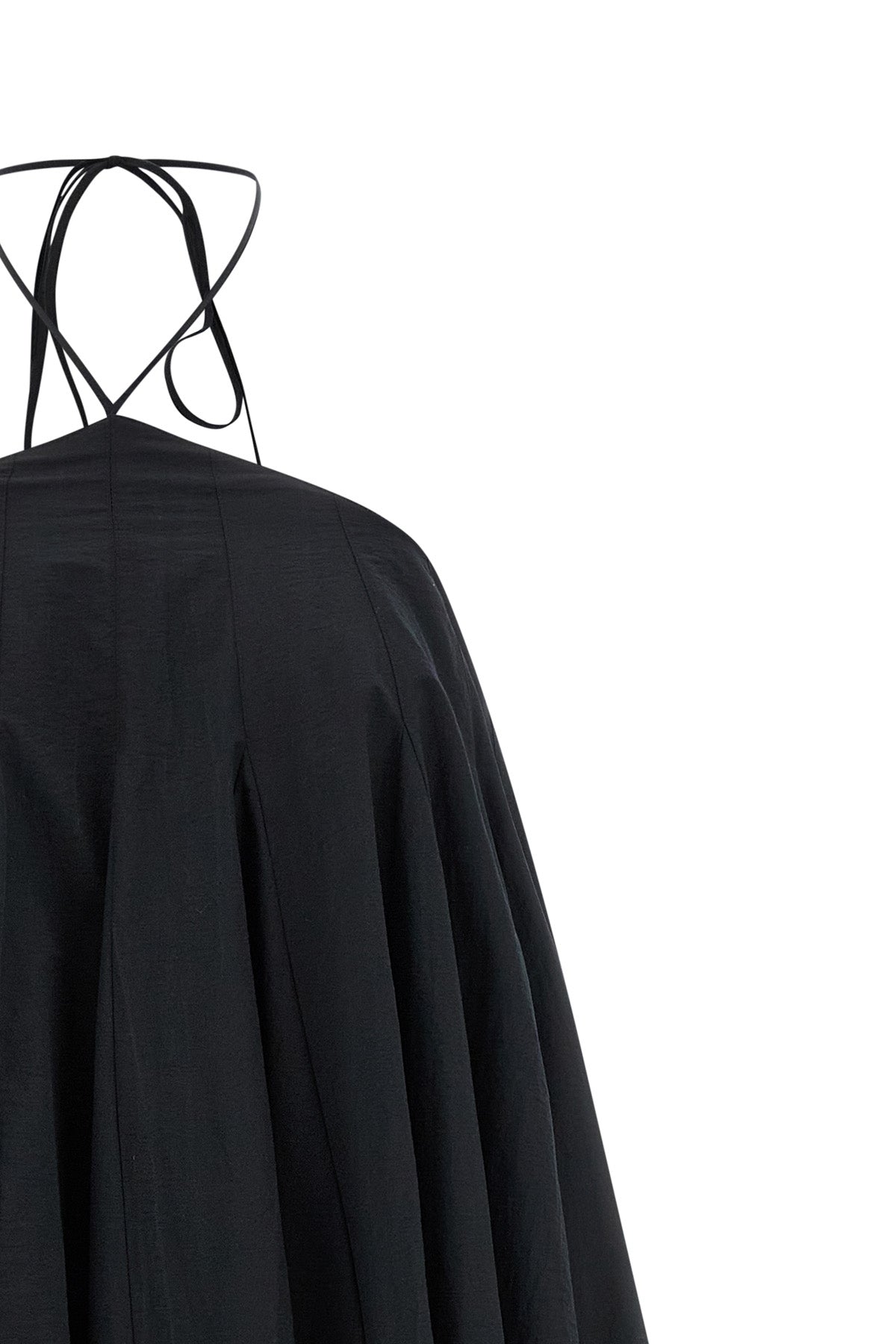 mini la robe triangle courte dress in cotton poplin