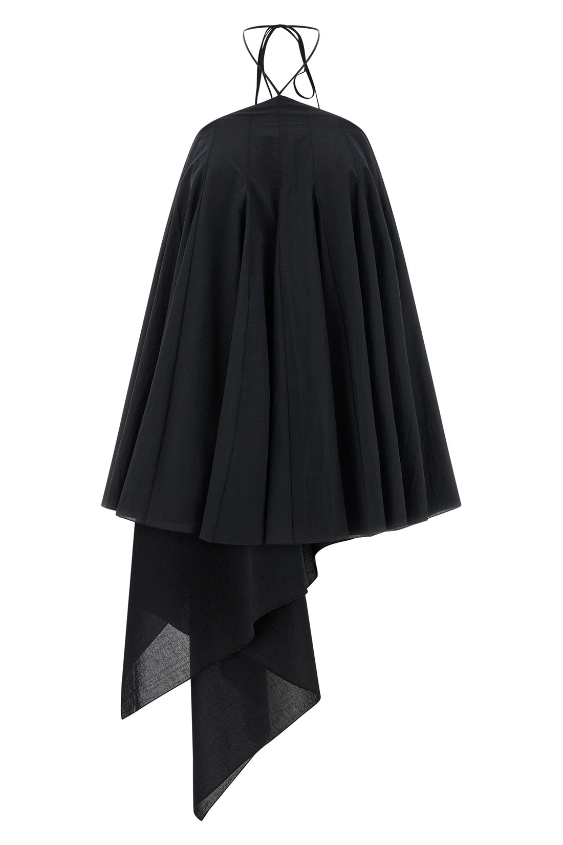 JACQUEMUS 34 mini la robe triangle courte dress in cotton poplin