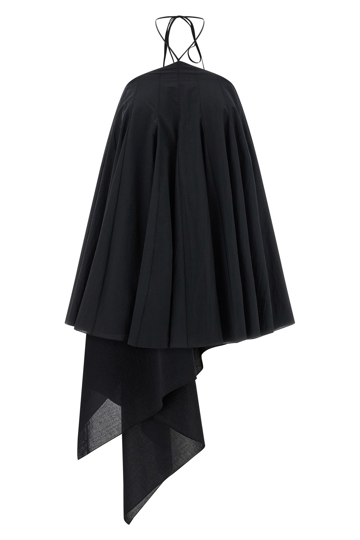 mini la robe triangle courte dress in cotton poplin