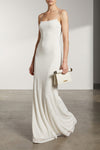 la robe maille plumetis long dress in semi-transparent jersey