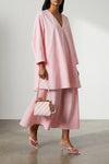 la robe paysan mini dress in textured transparent cotton poplin