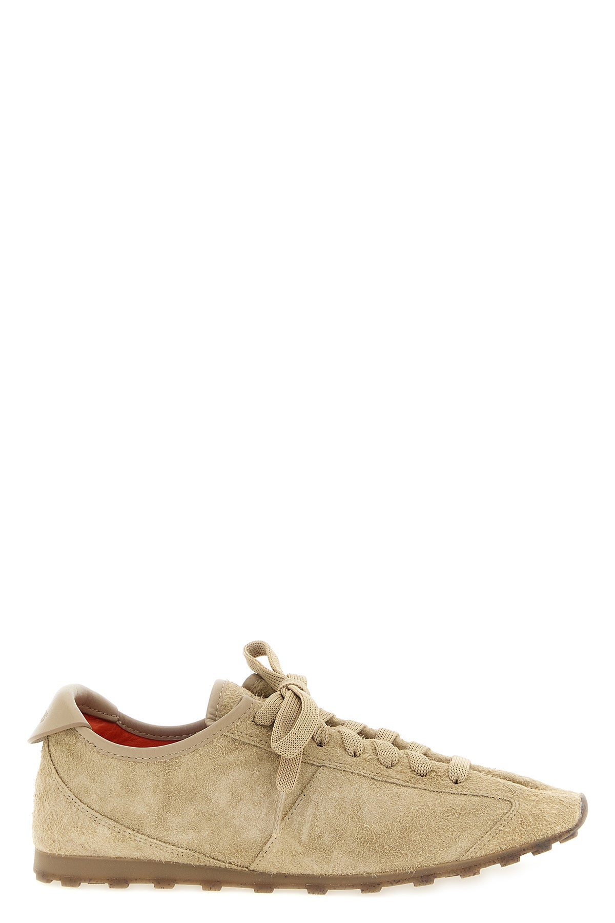 les tennis kiwi-inspired sneakers in suede and leather