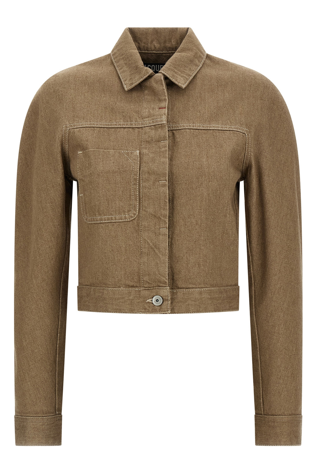 JACQUEMUS 34 workwear la veste ovalo cargo cotton denim jacket