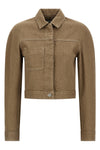 workwear la veste ovalo cargo cotton denim jacket