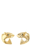 les boucles poisson earrings in gold brass in the shape of a fish
