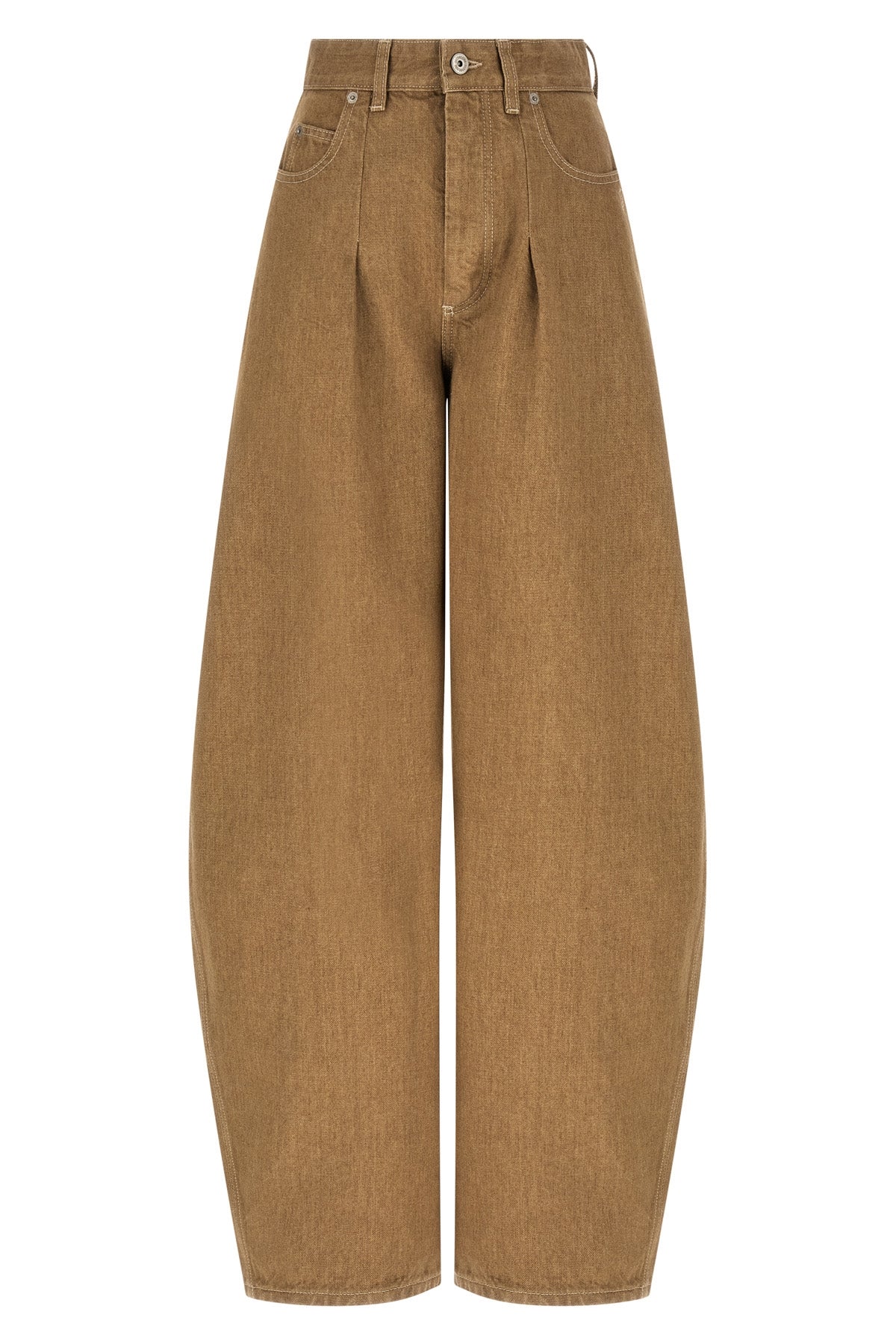 le de-nîmes ovalo washed cotton denim jeans