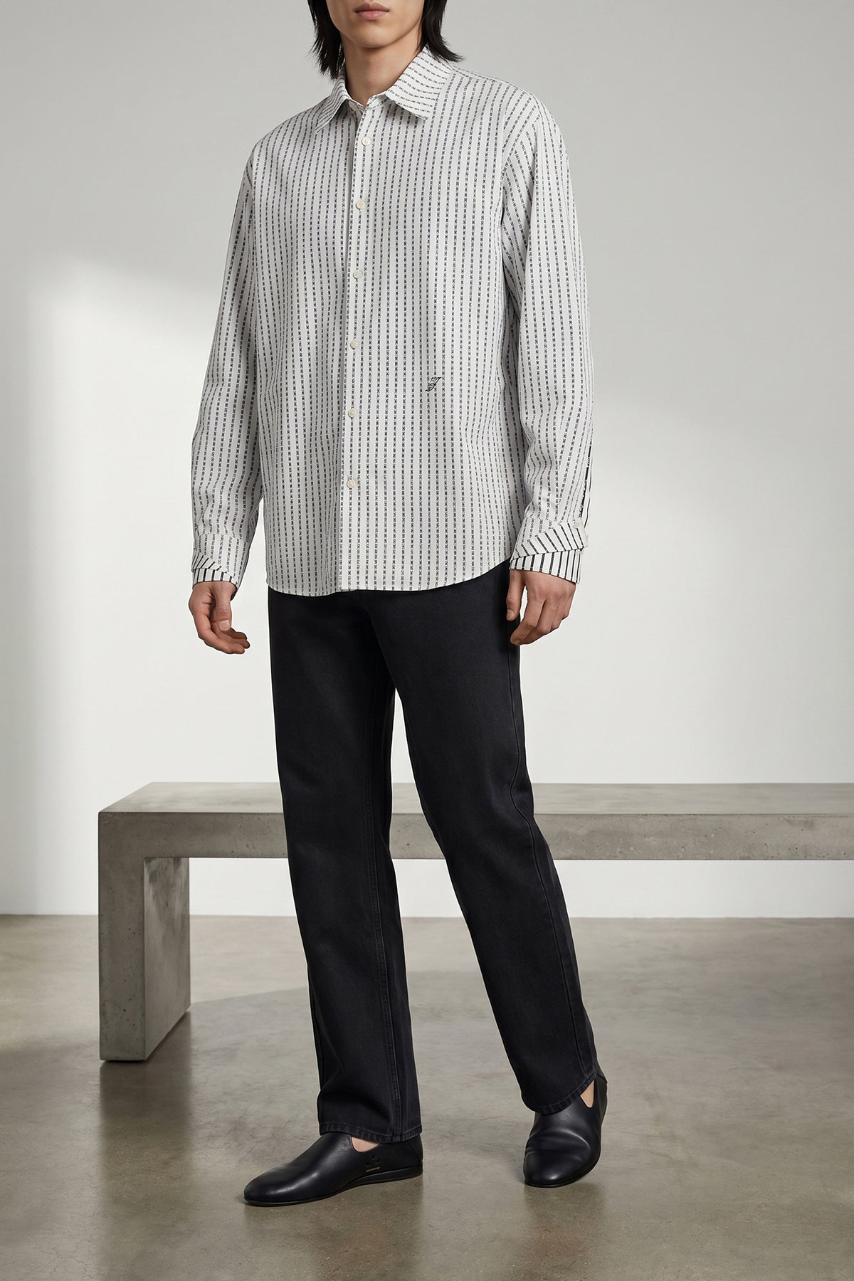 la chemise letro striped cotton shirt