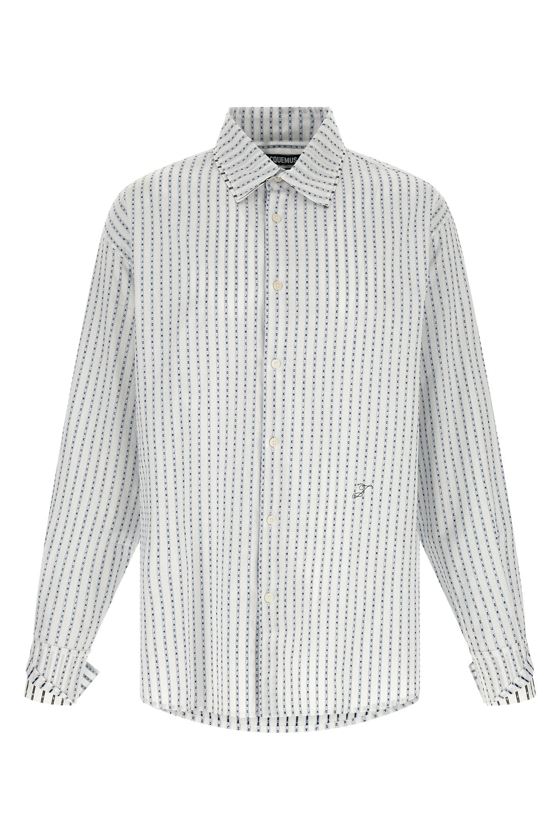 JACQUEMUS 46 la chemise letro striped cotton shirt
