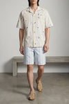la chemise romarin striped cotton jacquard shirt
