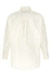 la chemise camargue shirt in embroidered striped cotton poplin