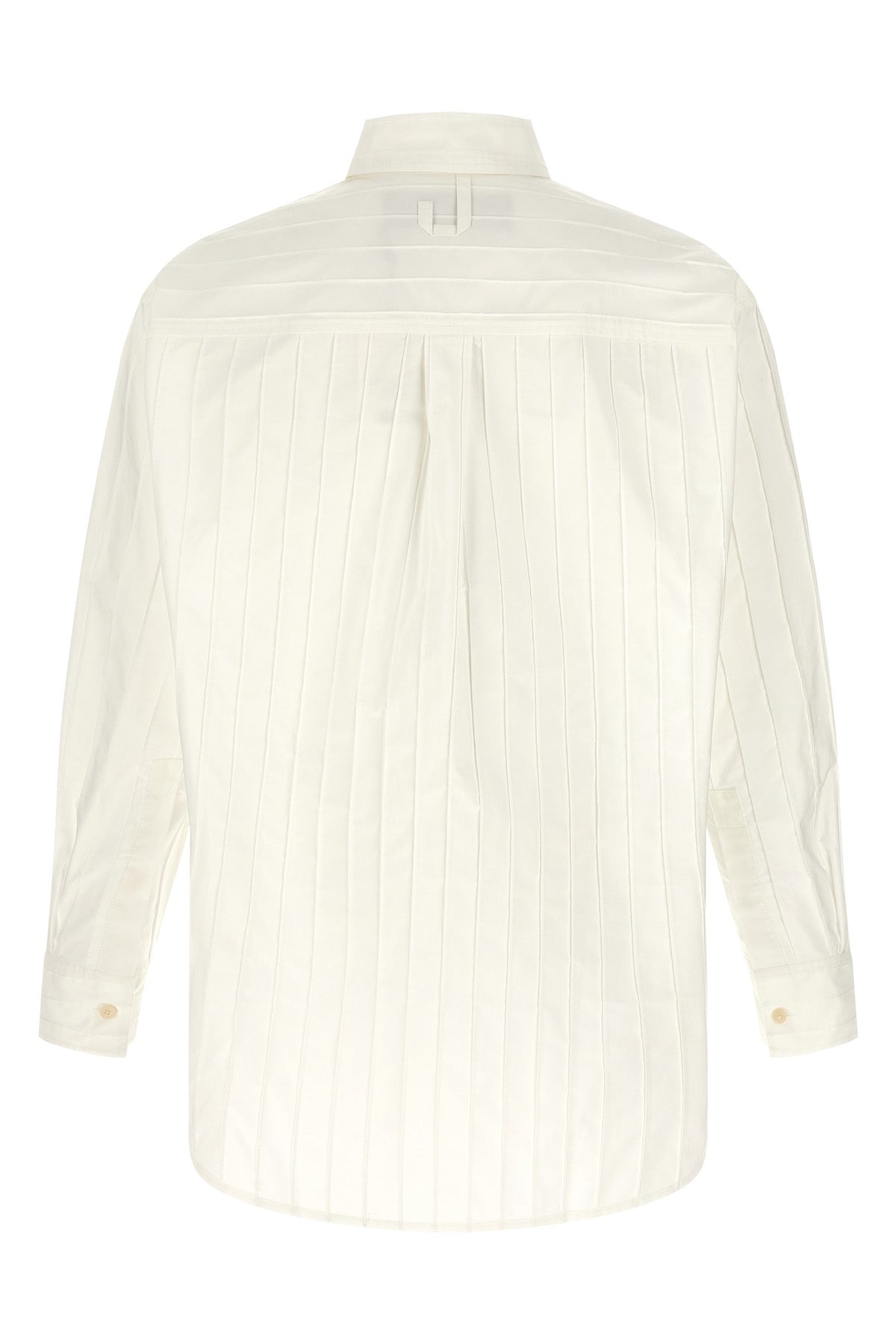 la chemise camargue shirt in embroidered striped cotton poplin