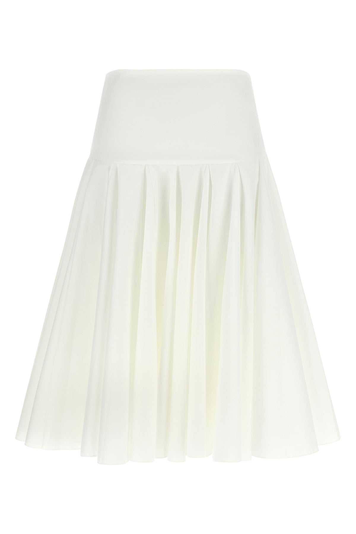 le jupon midi skirt in cotton poplin