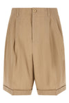 le short pastro bermuda shorts in textured linen