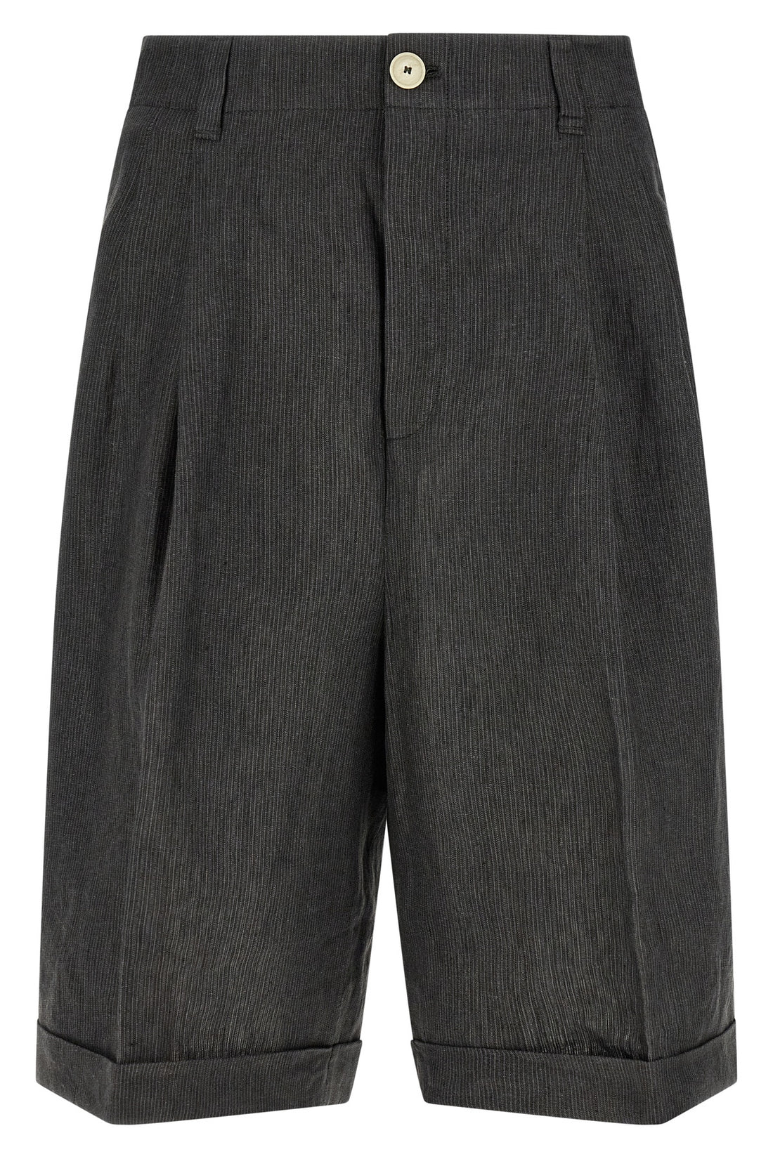 JACQUEMUS 46 micro striped linen le short pastro bermuda shorts