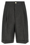 micro striped linen le short pastro bermuda shorts