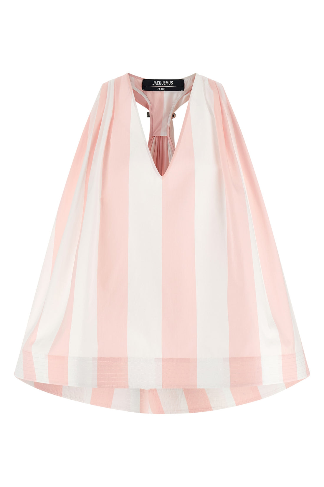 JACQUEMUS 1 le haut norma striped stretch cotton top