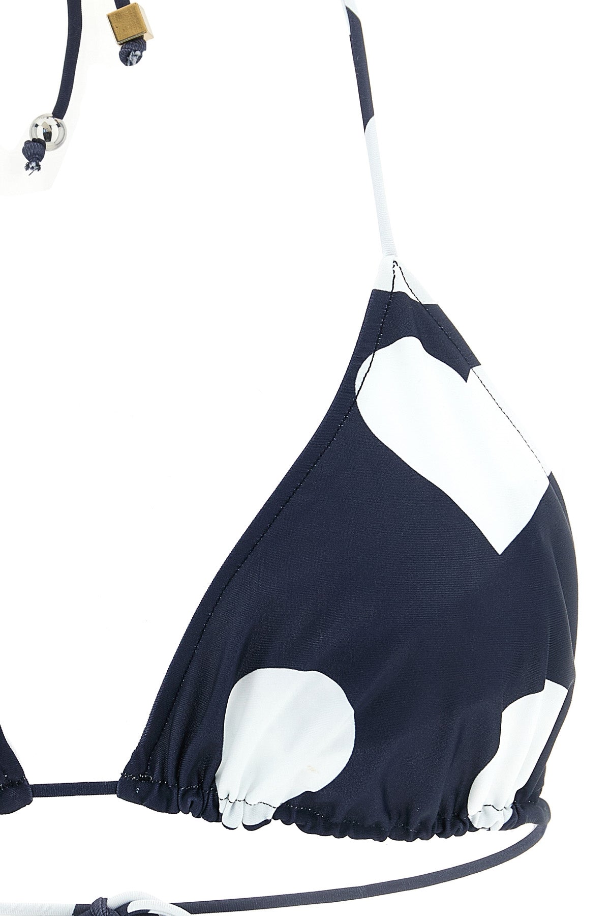 le haut de plage triangle bikini top in stretch fabric