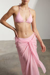 le haut de plage triangle bikini top in stretch fabric