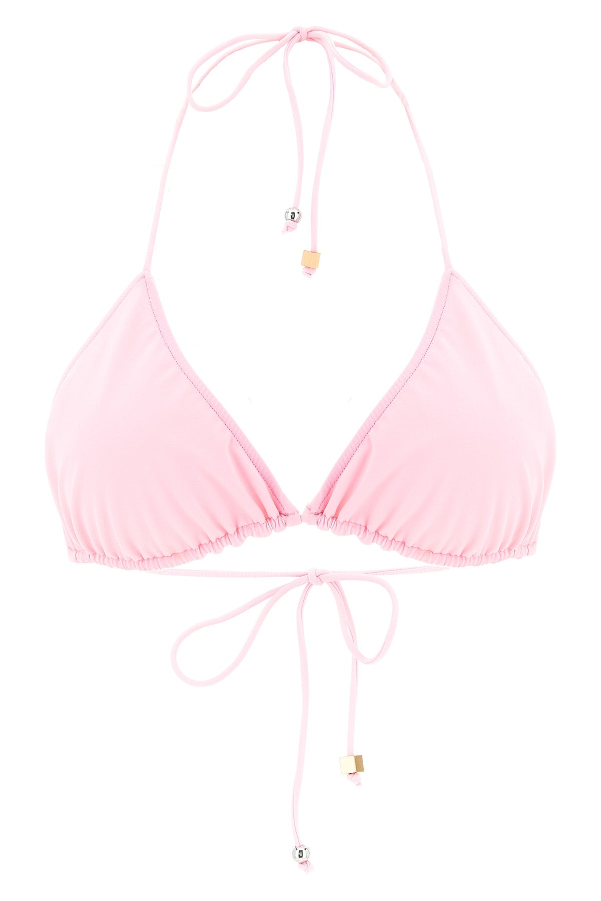 le haut de plage triangle bikini top in stretch fabric