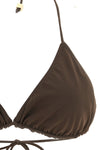 le haut de plage triangle bikini top in stretch fabric