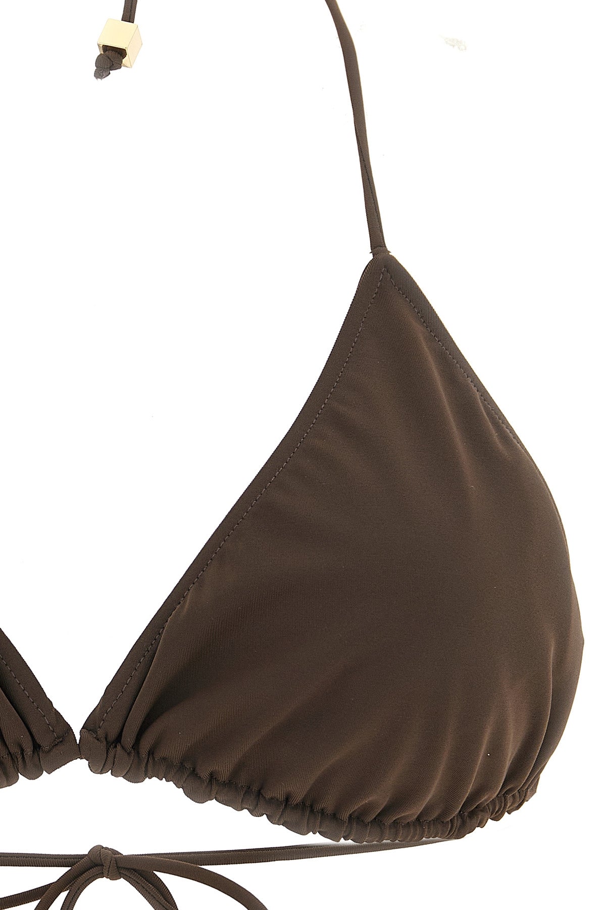 le haut de plage triangle bikini top in stretch fabric