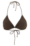 le haut de plage triangle bikini top in stretch fabric