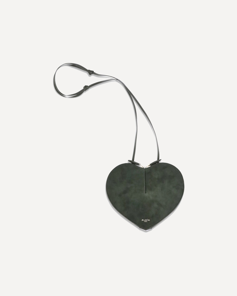 Alaa Coeur Bimaterial Shoulder Bag Black