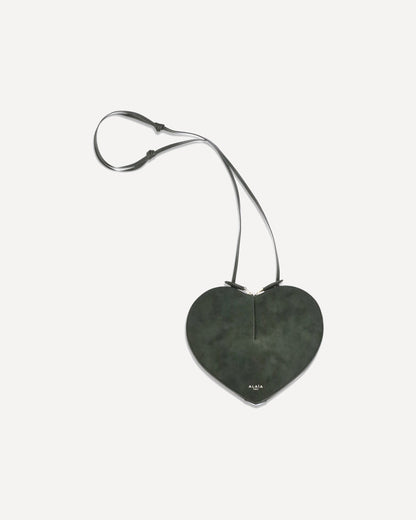 Alaa Coeur Bimaterial Shoulder Bag Black