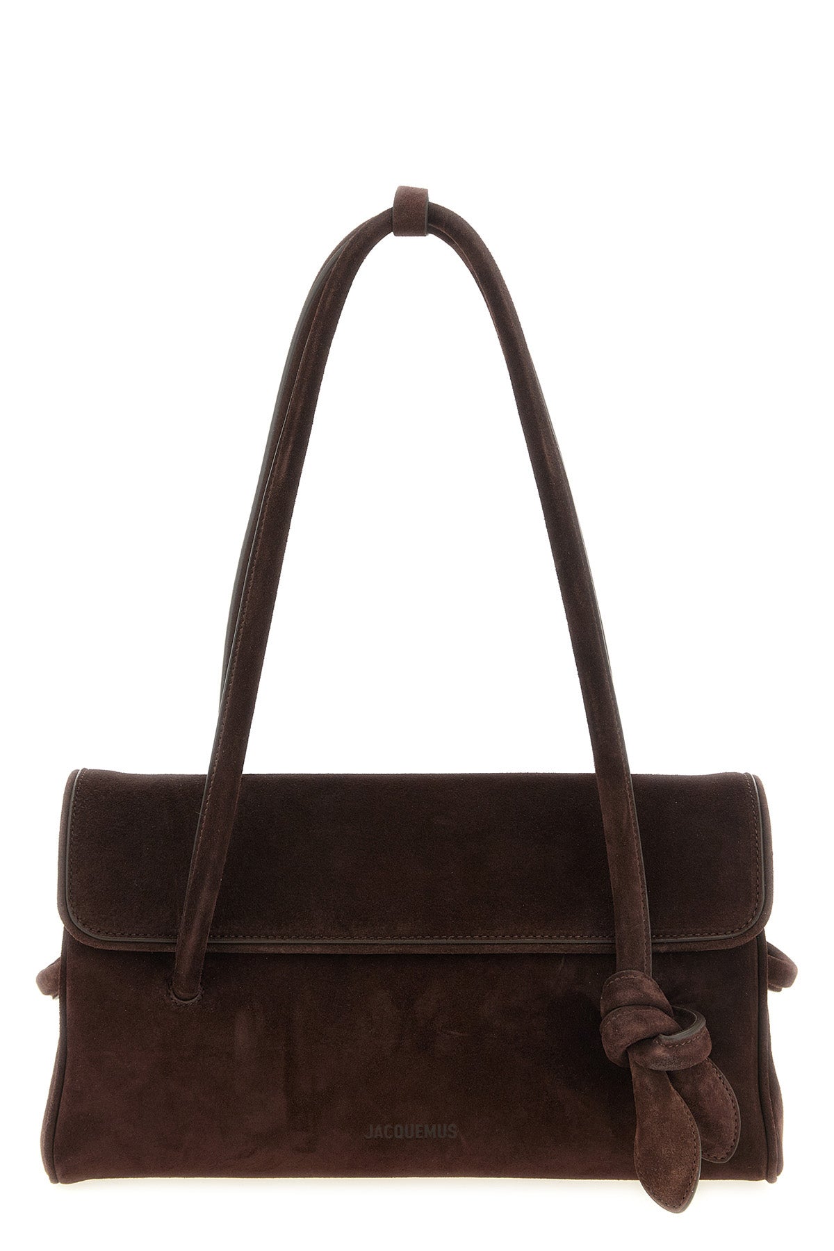 the jacquemus le turismo long shoulder bag stands out for its elongated silhou
