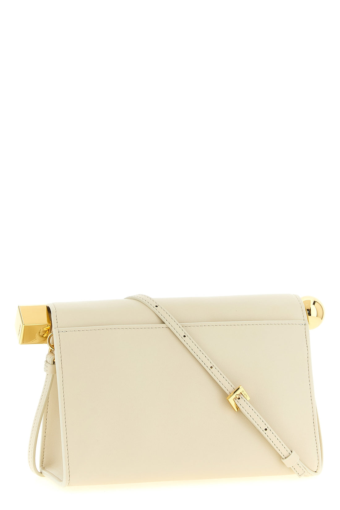 JACQUEMUS OS the le sac rond carré clutch bag by jacquemus stands out for its structured si