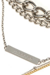 the rabanne collier 5 rangs necklace defines contemporary luxury through a bold