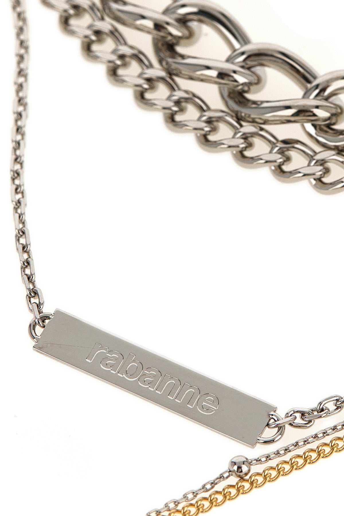 the rabanne collier 5 rangs necklace defines contemporary luxury through a bold