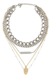 the rabanne collier 5 rangs necklace defines contemporary luxury through a bold