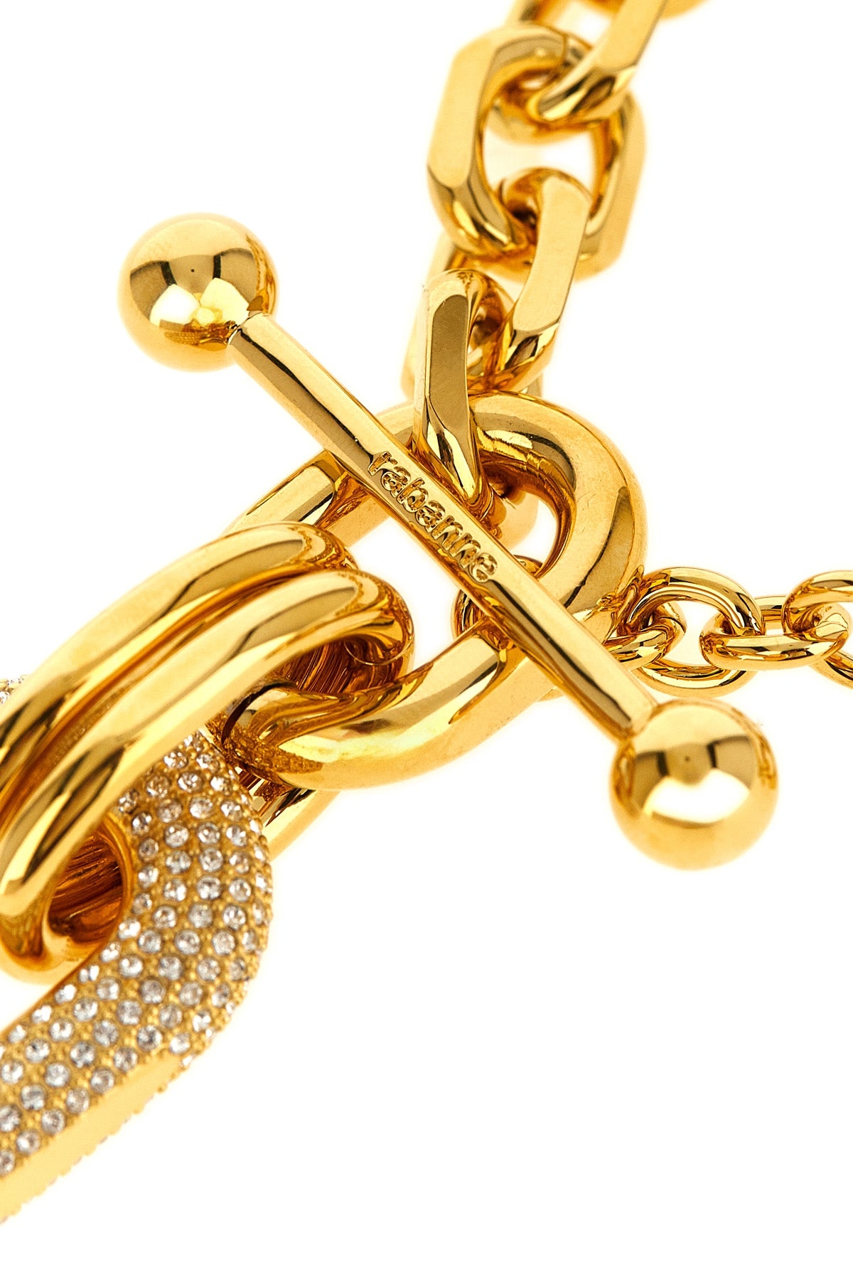 the rabanne necklace is distinguished by a chain construction