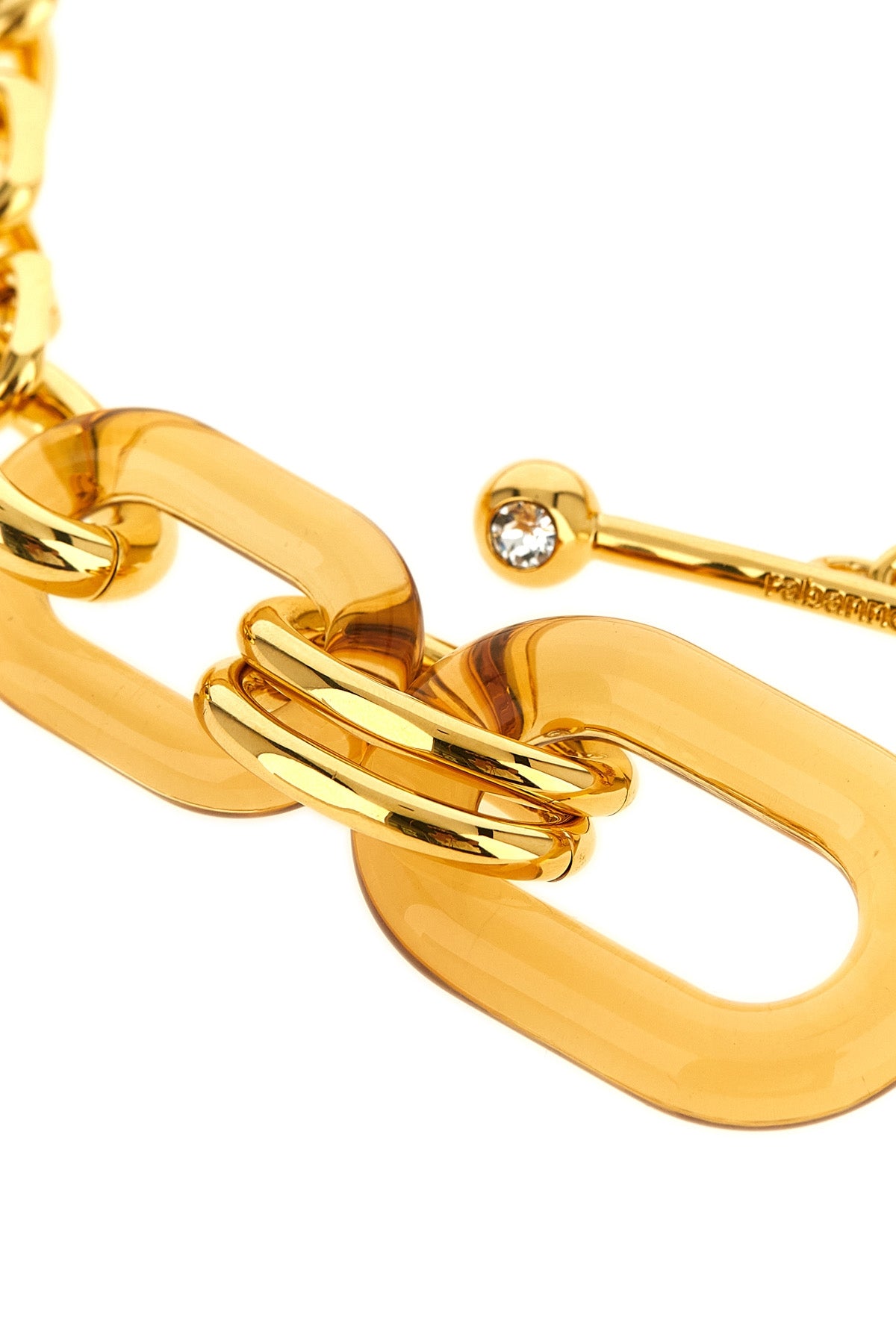 the rabanne collier necklace is distinguished by a chain structure
