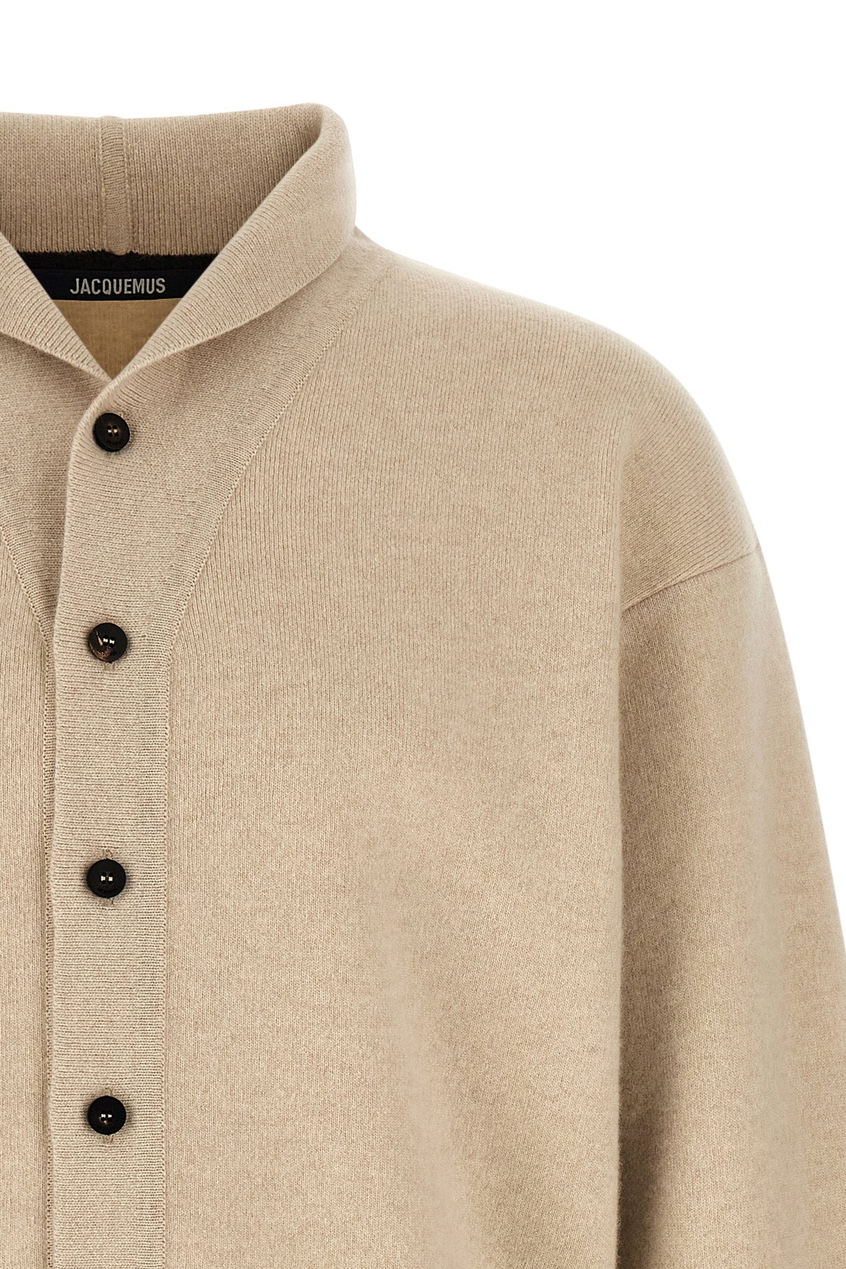 the jacquemus le cardigan pelota cardigan in beige nuance
