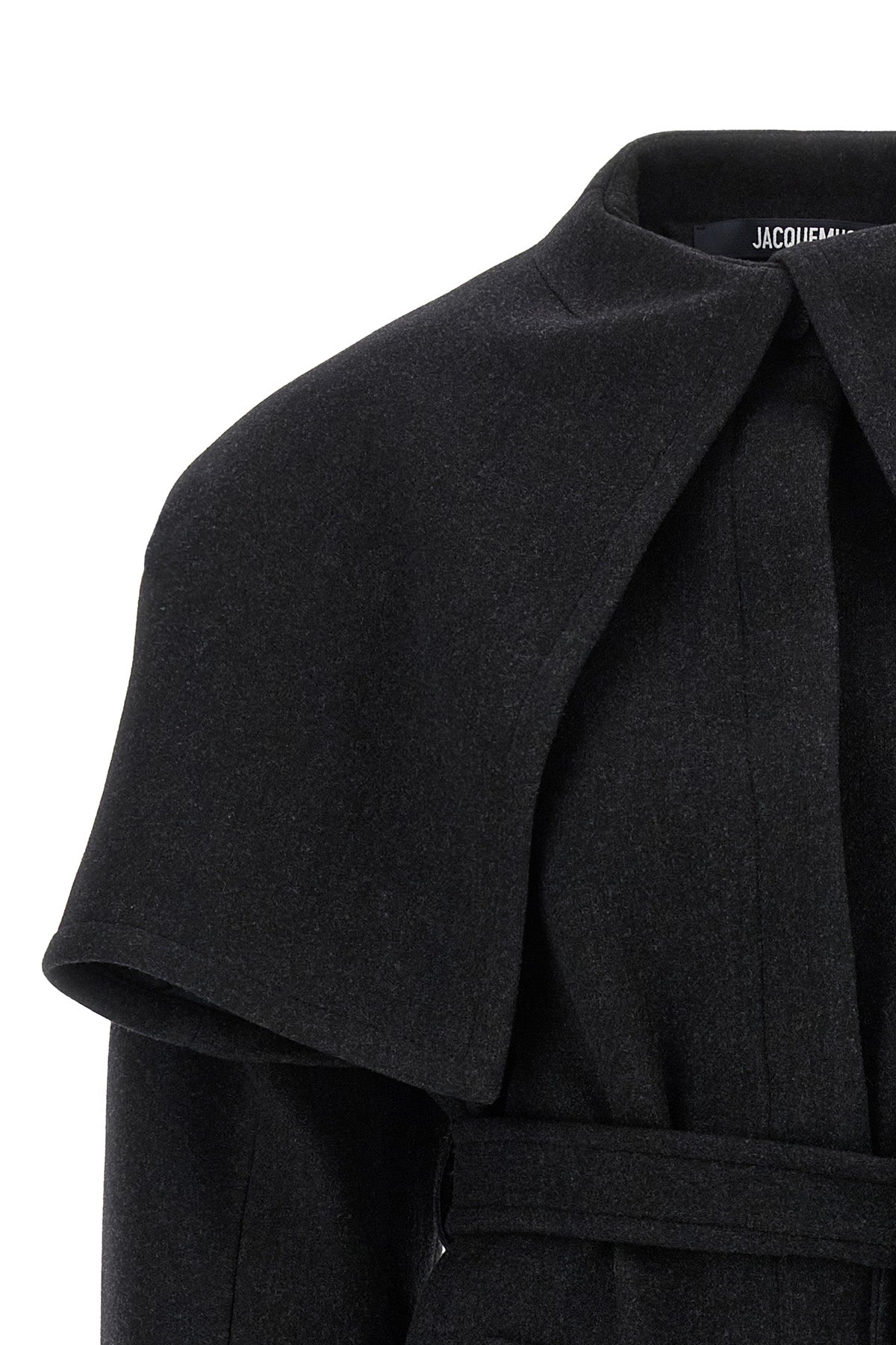 the jacquemus le caban boléro coat redefines the volumes of outerwear through