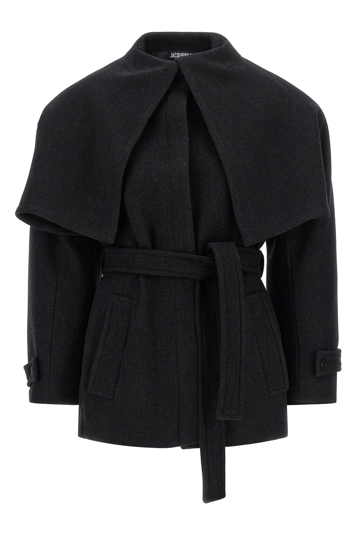 the jacquemus le caban boléro coat redefines the volumes of outerwear through