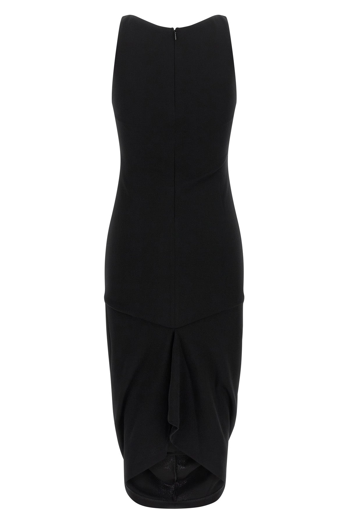 the jacquemus la robe regata midi dress defines a tight silhouette through a p