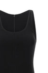 the jacquemus la robe regata midi dress defines a tight silhouette through a p