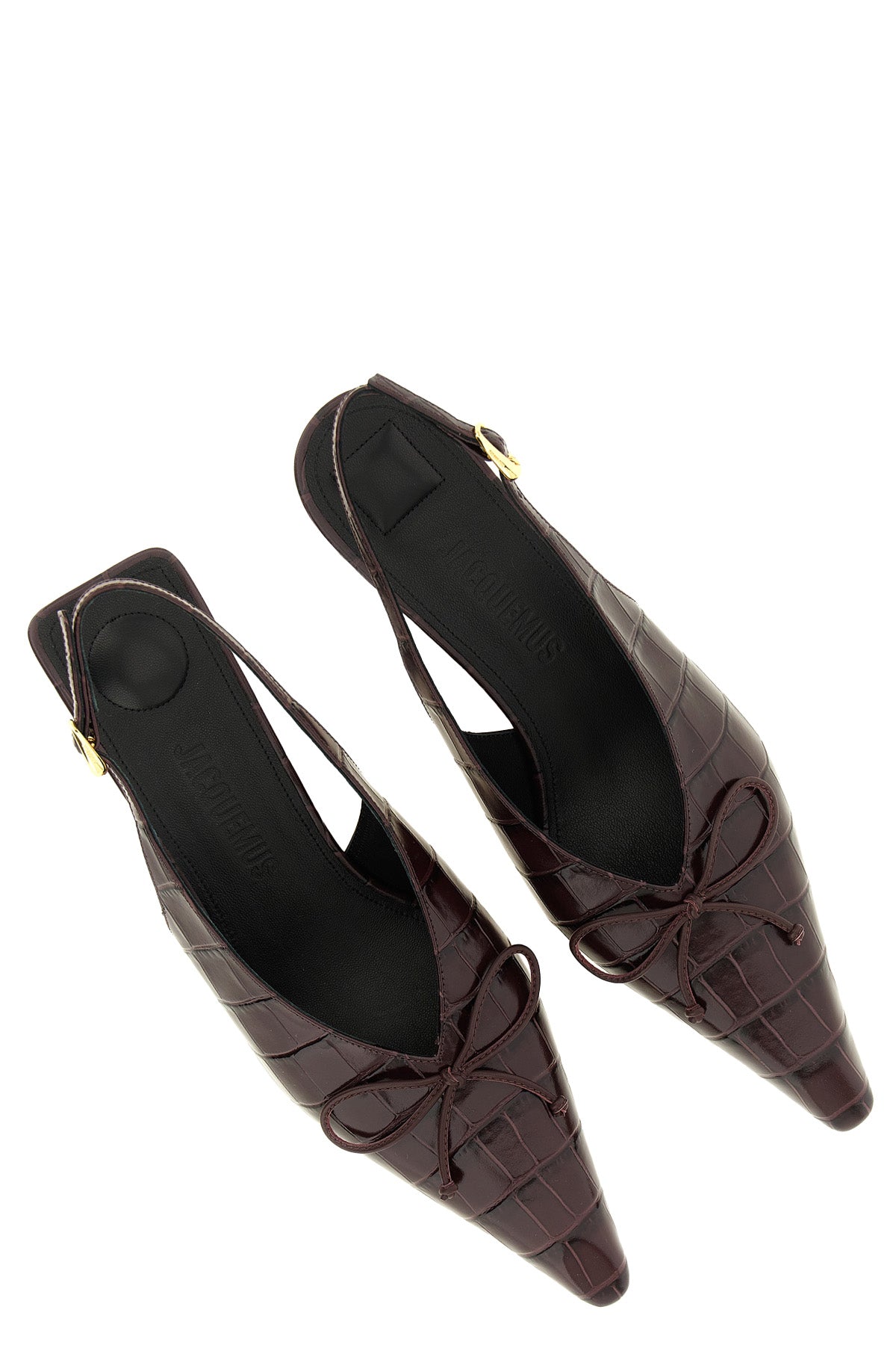 jacquemus les slingbacks cubisto b slingbacks feature a geometric silhouette d