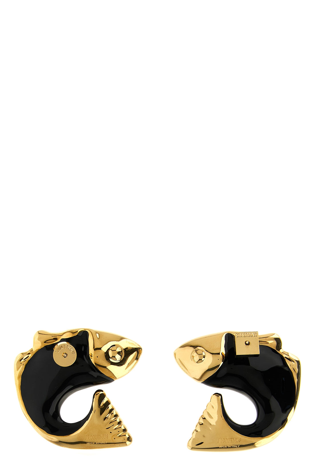JACQUEMUS OS the jacquemus les boucles poisson earrings feature a distinctive sculptural si