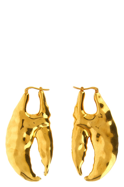 the jacquemus les boucles homard earrings feature a sculptural structure in th