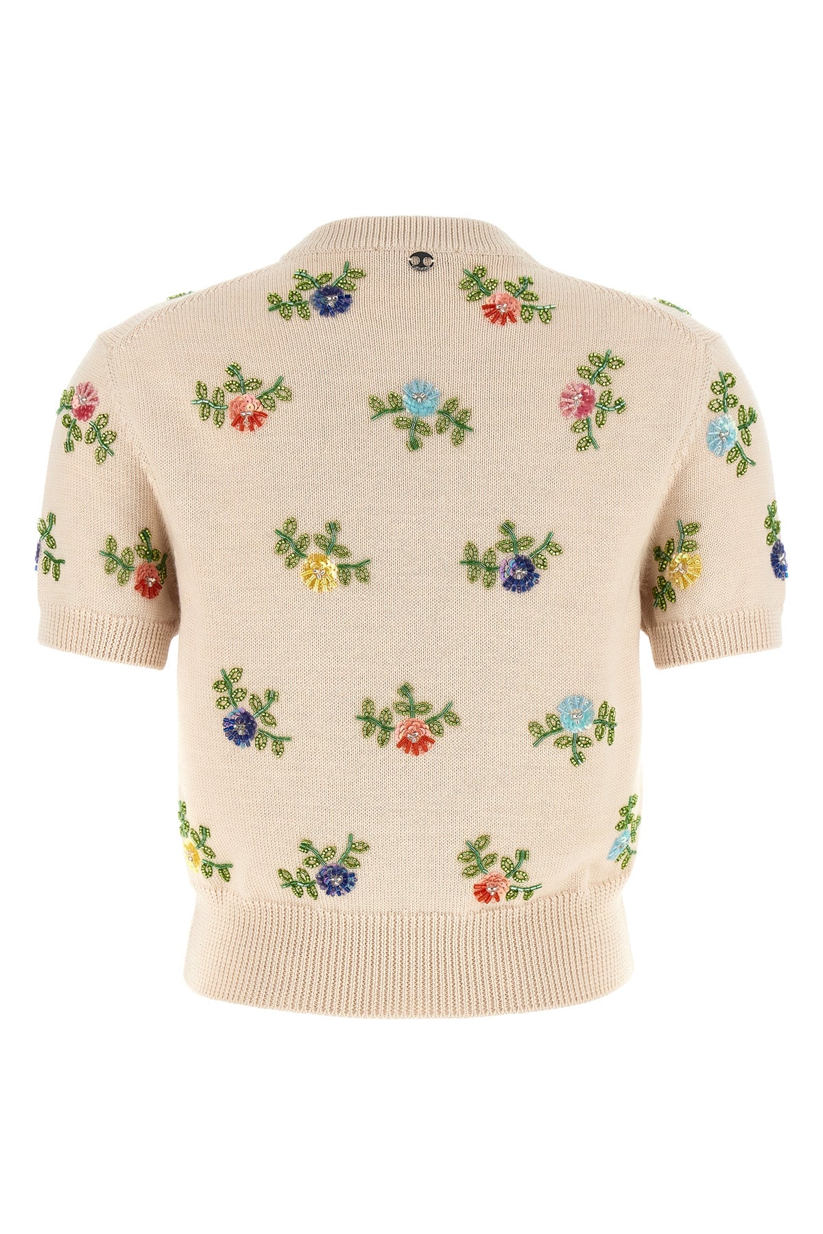 the rabanne short-sleeved shirt redefines luxury knitwear through precious aesth