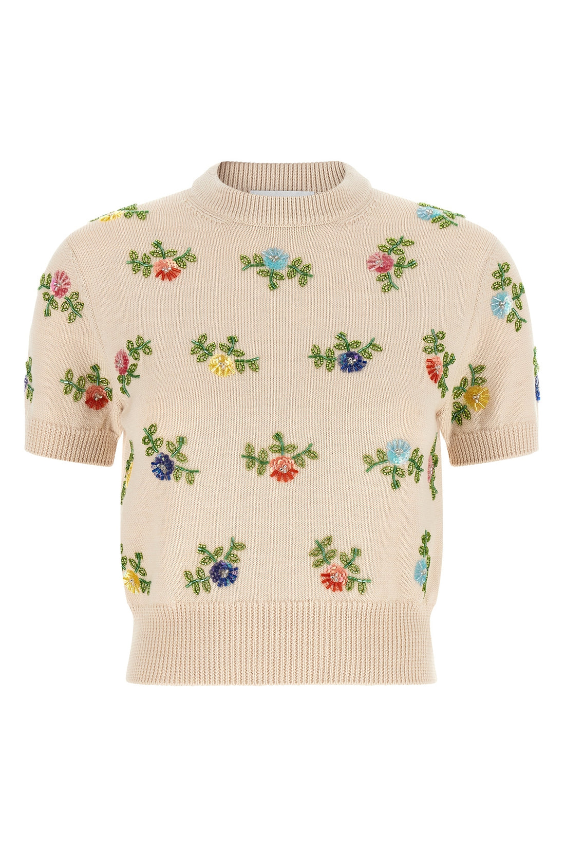 RABANNE M the rabanne short-sleeved shirt redefines luxury knitwear through precious aesth